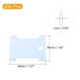 thumbnail image 2 of Uxcell Plastic Floss Bobbin Sewing Thread Card Board, Blue 200 Pack, 2 of 5