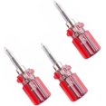 thumbnail image 3 of Jx Mini Screwdriver Dual Purpose Screwdriver, Cross And Peace Screwdriver Head Multifunctional Screwdriver Repair Tool Mini Screwdriver (red) (3pcs), 3 of 5