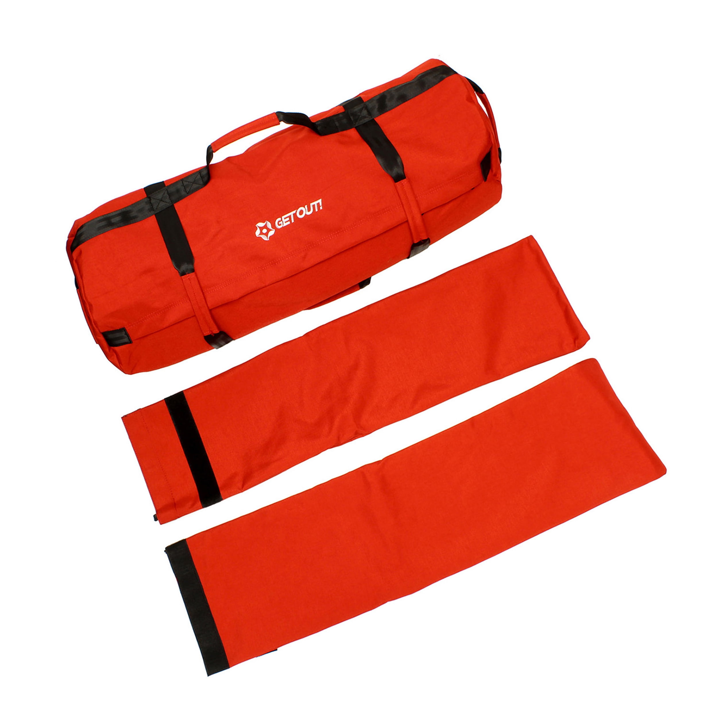 Get Out! Sandbag Workout Bag 50 to 125lb Red Exercise Sand Bags with