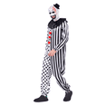 thumbnail image 6 of Cupohus Unisex Kid Clown Costume Jumpsuit Black and White Halloween Outfit Scary Killer Cosplay with Mask Hat, 6 of 6
