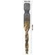 thumbnail image 3 of Tap Drill Bits Hex Shank Titanium Coated Metric Screw Combination Tapping Bit for WoodM4, 3 of 5