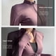 thumbnail image 4 of Chaqueta deportiva de entrenamiento para mujer, chaqueta deportiva de manga larga ajustada con agujeros para el pulgar, 4 of 6