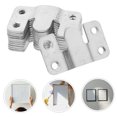 thumbnail image 4 of OUNONA 6 Pairs Furniture Hanging Clips for Mirror Mounting with Durable Stainless Steel, 4 of 8
