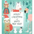 thumbnail image 6 of Cute Animals Christmas Dishwasher Magnet Cover, Refrigerator Door Cover Magnectic Sticker Kitchen Panel Decal Appliances Decor 23x26inch, 6 of 6