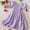 Purple, variant on Spazoro Toddler Girls Mesh Dresses, Fashion Round Neck Puff Sleeve Floral Print Princess Dress for Child Girls Navy Size 3 T