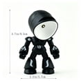 thumbnail image 2 of Mini Desk Lamp, DIY Night Light with Playful Character Design, Small Table Lamp for Bedroom Office Desk Decor, Compact Plastic Ambient Lighting, Cute Decorative Lamp Gift for Adults Teens, Black, 2 of 5