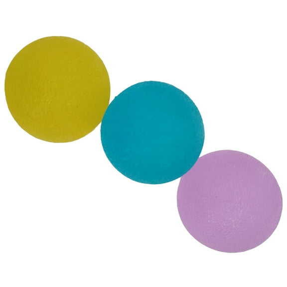 EQCOTWEA 3pc Finger Exercise Stress Relief Hand Physical Therapy Injury Rehabilitation Resistance Hand Grip Balls
