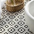 thumbnail image 6 of 10Pcs Double Chevron Cross Geometric Self-Adhesive Floor Tiles,12x12 In Cover 10 Sq.Ft,Self-Adhesive DIY Vinyl Flooring,Removable,Waterproof & Anti-Slip,for Bathroom,Kitchen,Walls,Bedroom,Stairs,Home, 6 of 8