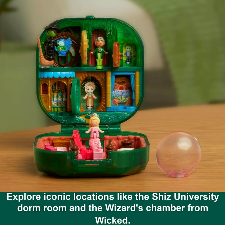 Polly Pocket Micro Dolls & Playset, Wicked Compact with Hat