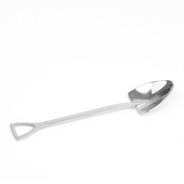 Toystoory Cuchara con forma de pala creativa de acero inoxidable, Mini cuchara de comida para té, café, azúcar, helado, cuchara de postre Type7 NO7