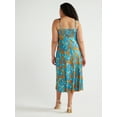 thumbnail image 6 of Sofia Jeans Women's and Women's Plus Slip Dress, Mid Calf Length, Sizes XS-5X, 6 of 6