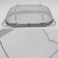thumbnail image 4 of ZheElen Expandable Rubber Handle Stainless Steel Fine Mesh Basket to 21 inches, For Convenient Kitchen, 4 of 6