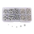 thumbnail image 4 of 3 Cuentas De Perlas Artificiales Sin Agujero 4/5/6/8/10 Mm Para Sombreros, Mesa, Ropa, Gris, 4 of 8