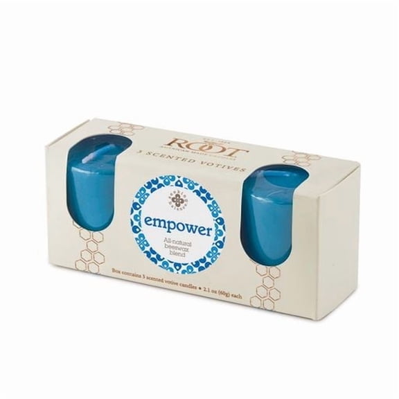 Root Candles Seeking Balance Aromatherapy Scented 20 Hr. Votive, Empower, box of 3 ea.