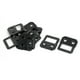 thumbnail image 1 of Uxcell 28 x 27mm Soporte de Metal para Marco de Foto con Fijación Automática de Dos Agujeros Negro 10Pcs, 1 of 2
