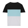 thumbnail image 3 of Xihbxyly Top for Men Lightweight Athletic T-Shirts Crew Neck Short Sleeve Quick Dry T Shirt Mens Dress Shirts Striped Regular Fit Tops Casual Stylish Stylish for Running, 3 of 5