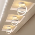thumbnail image 1 of Lámpara de techo LED simple y moderna para pasillo, pasillo, pasillo, doble círculo, entrada de guardarropa, balcón, lámparas de luz de entrada, 1 of 1