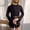 Black, variant on Juslio Pajamas for Women Solid Crewneck Homewear Long Sleeve Tops and Shorts 2-Piece Matching Pajamas Sets L