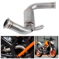 thumbnail image 3 of Mid Pipe, Exhaust Mid Pipe High Performance 304 Stainless Steel Long Durability Noise Reduction Heat Temperature  for 250 2017-2020, 3 of 7