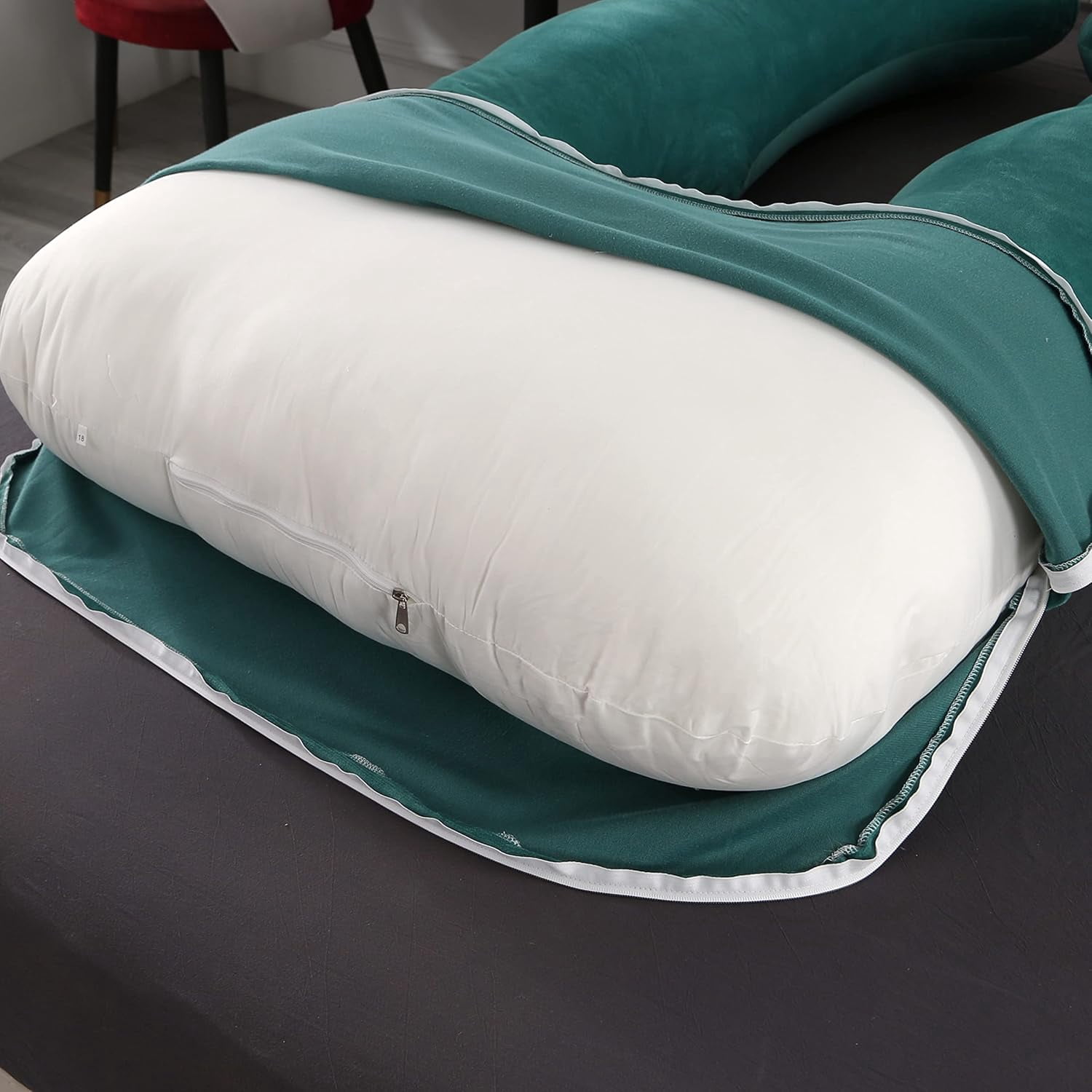 BATTOP Pregnancy Pillow,U-Shape Full Body Pillow for Adult Sleeping,Maternity Pillow with Removable Cover,Support for Head,Back,Hips,Legs,Belly