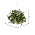 thumbnail image 2 of Vickerman 10" Artificial Green Fern Ball., 2 of 2