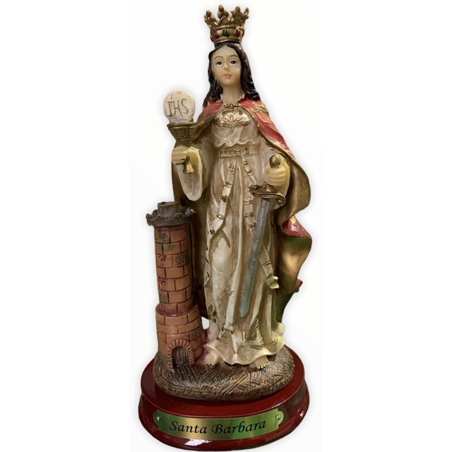 Imagen Religiosa Santa Barbara 15 cm Di angelo Di angelo Antique Collection 556-33162 Santa Barbara