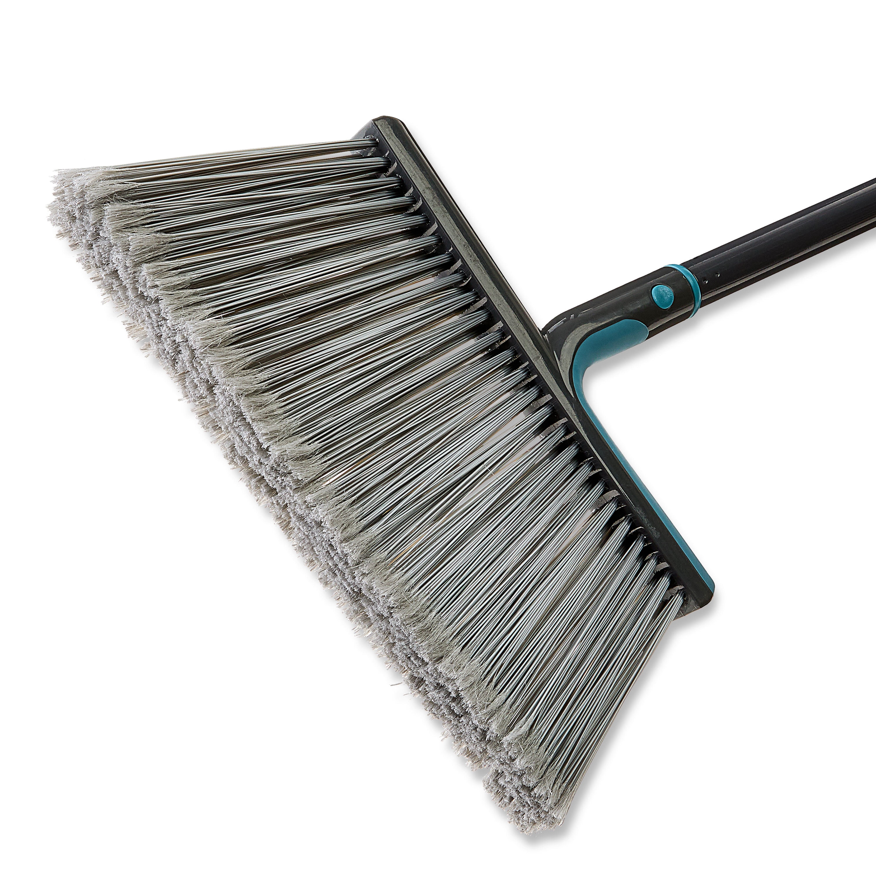 Great Value Jumbo Broom with Dustpan, Angled Head for Hard-to