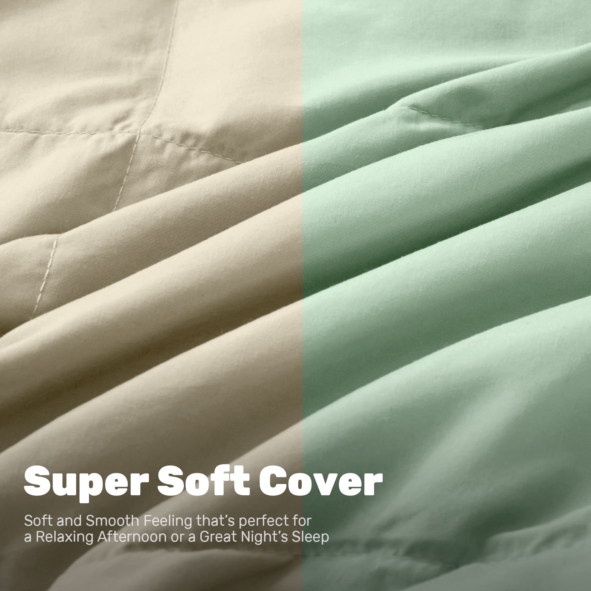 Unikome lightweight Throw Blankets for Couch, Soft Peach Skin Fabric Down and Feather Fiber Throw for Bedroom Sofa, All Season Winter Comfortable Reversible Blanket,Khaki, 50x70"