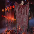 thumbnail image 4 of Accesorios extraños de Halloween con esqueletos y fantasmas, decoración interior al aire libre, 4 of 5