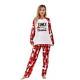 thumbnail image 3 of REORIAFEE Matching Christmas Pajamas 2 Piece Loungewear Long Sleeve Top and Pant Plaid Soft Lightweight Sleepwear Red S-2XL, 3 of 7
