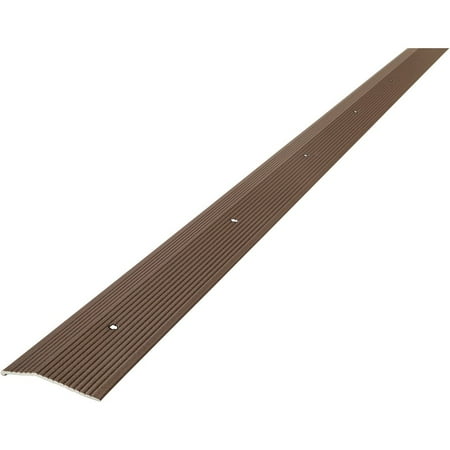 

1 PK M-D Forest Brown Fluted 2 In. x 36 In. Aluminum Carpet Trim