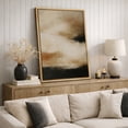 thumbnail image 4 of Framed Canvas Print Beige Black Abstract Wall Art Neutral Modern Decorative for Living Room Bedroom - 16"x24" NATURAL, 4 of 8