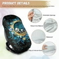 thumbnail image 5 of KUIFORTI Car Seat Sun Shade Cover Baby Car Seat Cover Heat & Sun Seat Reflector to Maintain a Cool Temperature for Baby Kids, Panda Moon, 5 of 7