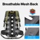 thumbnail image 5 of Mochila de senderismo resistente al agua de 50 l, mochila para deportes al aire libre, bolsa de viaje, 5 of 8