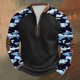 thumbnail image 1 of Blusas y camisas de manga larga con cuello redondo para hombre, sudadera con capucha de cuello redondo con cremallera y estampado, sudadera de manga larga, blusa de poliéster para hombre, 1 of 4