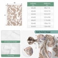 thumbnail image 6 of Floral Boho Balloon Curtains for Windows, Bedroom Curtains 54 Inch Length, Vintage Country Brown Pesley Flowers Tie Up Curtains Panels Thermal Insulated Bathroom Curtains Window 42"x54", 6 of 8