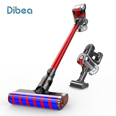 Dibea Cordless Stick Vacuum Cleaner, D008 Pro Wireless Handheld Car Vacuum with 17000pa High Powerful Suction Wall Mounted 4 Stages Filtration for Carpet Wood Floor Car Pet (Best Vacuum For Pet Hair On Hardwood Floors)
