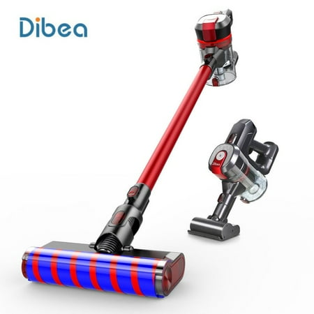 Dibea Cordless Stick Vacuum Cleaner, D008 Pro Wireless Handheld Car Vacuum with 17000pa High Powerful Suction Wall Mounted 4 Stages Filtration for Carpet Wood Floor Car Pet (Best Vacuum For Smartstrand Carpet)