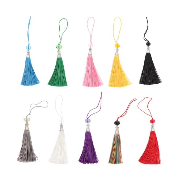 Homoyoyo 20Pcs Assorted Color Polyester Tassel Accessories for Crafts and Beautiful Decorations