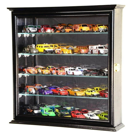 Mirrored Back 1/64 Diecast / Matchbox / Train Display Case Cabinet