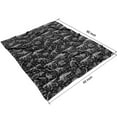 thumbnail image 3 of Black White Dinosaurs Skeletons Pattern Blanket,Comfortable Soft Lamb Wool Throw Blanket,All Season,Warm Lightweight Blankets for Sofa Bed Couch Living Room Chair,50"x60", 3 of 4