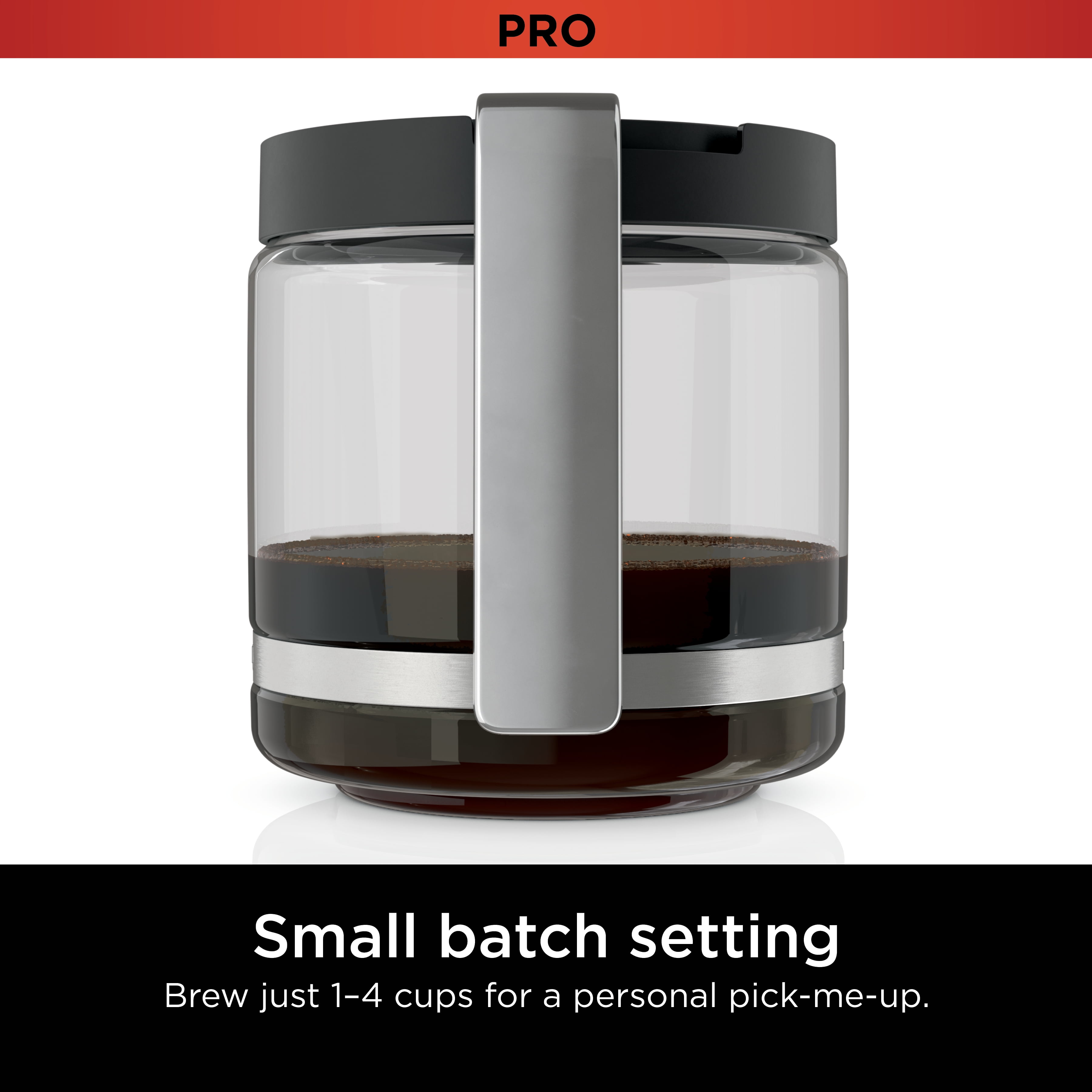 Ninja Programmable XL 14-Cup Coffee Maker PRO, Glass Carafe, Permanent Filter, Stainless, DCM201