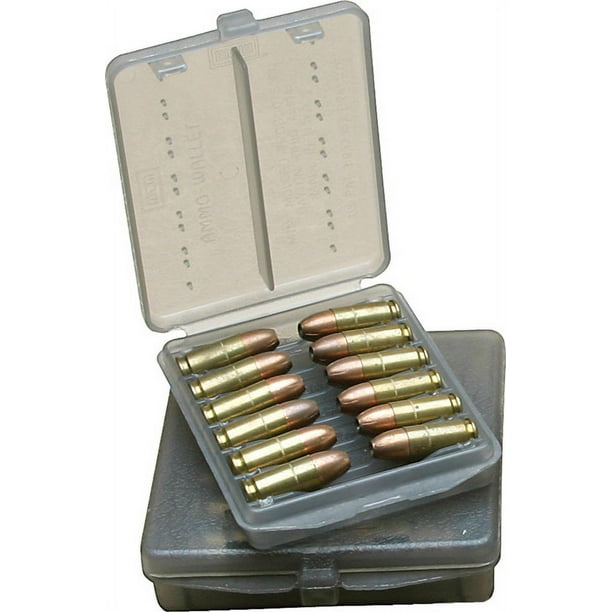 Mtm Handgun Ammo Wallet 38 357 18 Rounds Smoke Walmart Com Walmart Com