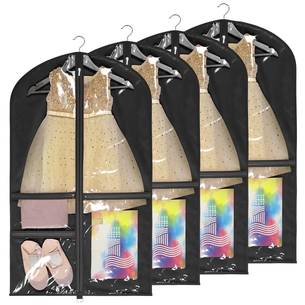 Bolsas para disfraz de baile Univivi, 100 cm, con 3 bolsillos, paquete de 4