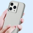 thumbnail image 2 of Magnetic Case for iPhone 13 Pro Max [Compatible with MagSafe] Silicone PU Leather Cover with Soft Microfiber Lining, Shockproof Protection Anti-Scratch Slim Phone Case for iPhone 13 Pro Max, Grey, 2 of 11
