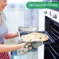 thumbnail image 7 of BZSMCE Pot Holder Oven Mitts Cooking baking Beautiful Blush Roses Creative Pattern Size:7x9.8in, 7 of 7