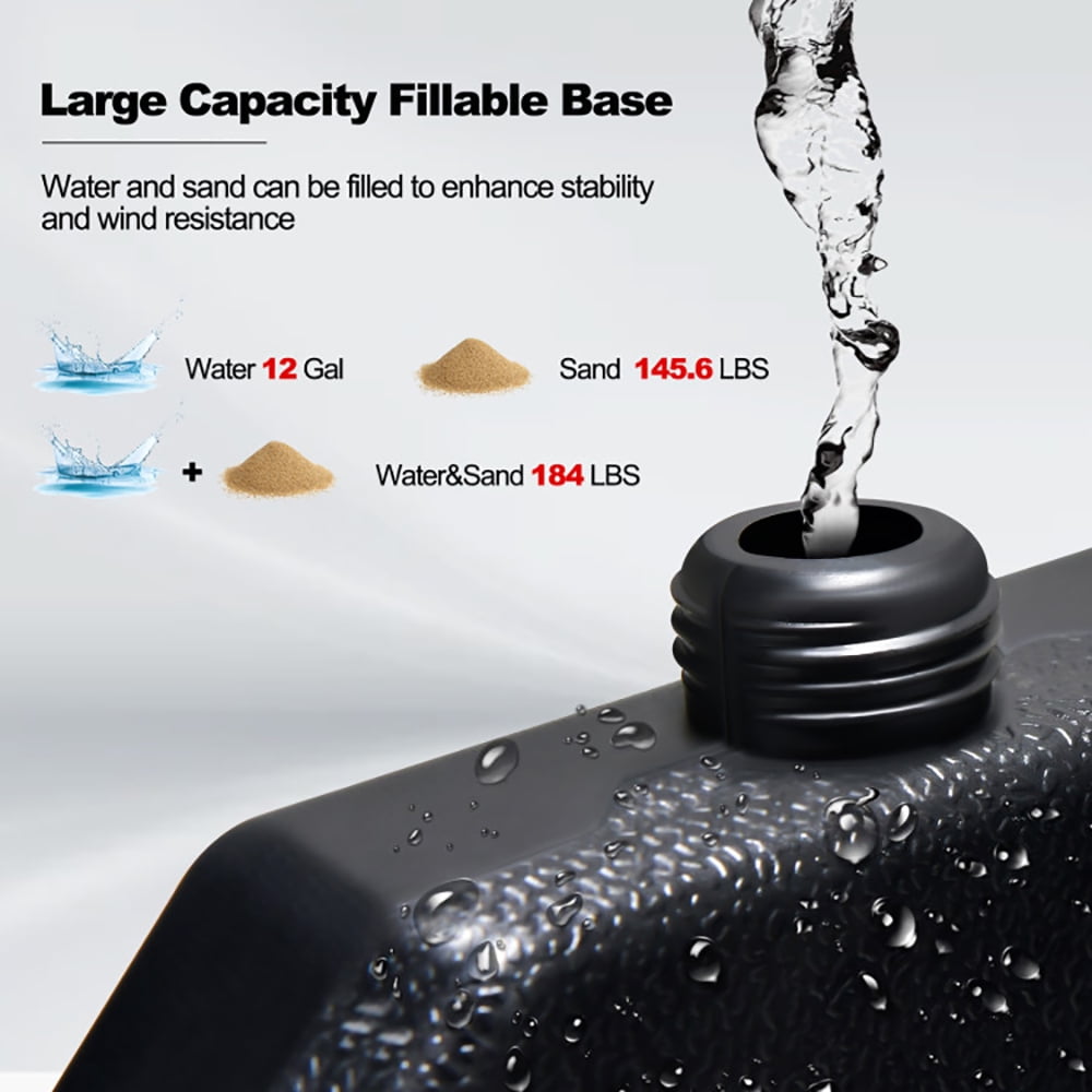 Aimee Lii Outdoor Cantilever Offset Patio Umbrella Base, Umbrella Base Heavy Duty Aimee Lii Outdoor Cantilever Offset Patio Umbrella Base, Umbrella Base Heavy Duty