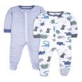 thumbnail image 1 of Pyjama Extensible à Pieds pour Tout-Petit Garçon, Lot de 2, Taille 9 m à 5 T, 1 of 5