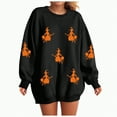 thumbnail image 2 of Godom Halloween Sweatshirts for Women Pumpkin Graphic Crewneck Sweaters Casual Tops Comfy Fall Fashion Outfits Winter Clothes 2025, 2 of 5