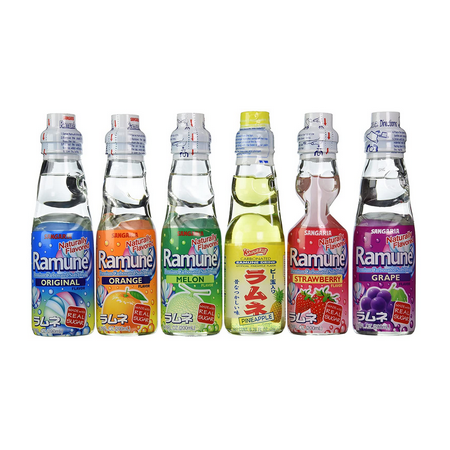 Ramune (Japanese Soda) 6.76 oz Assorted Flavors 6pk